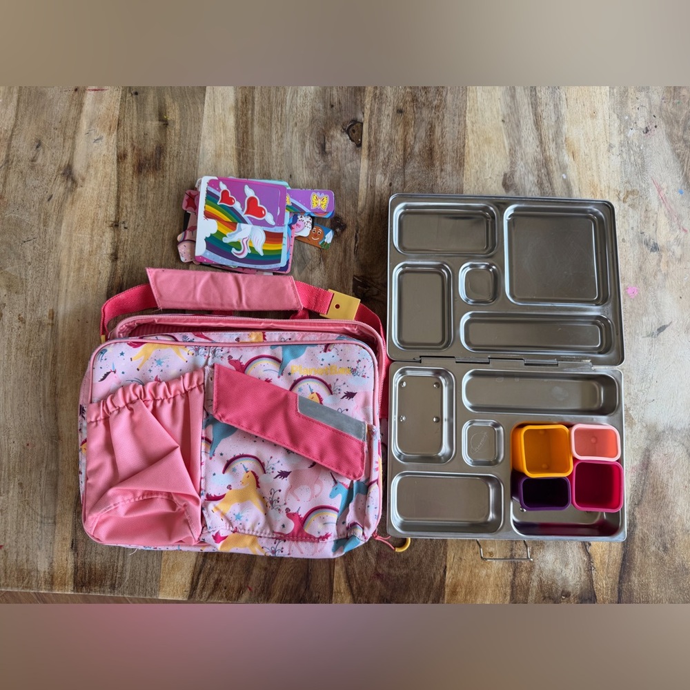 Planetbox rover bento lunch box with lunch bag and accessories